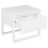 Beliani 1 Drawer Bedside Table GIULIA Pine Wood White 4