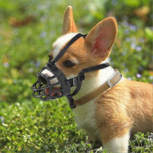 (2)Pet Dog Mouth Muzzles Soft Silicone Adjustable Breathable Dogs Anti Bark Bite Chew Muzzle Training