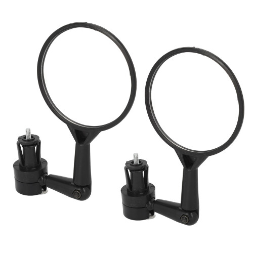 Round Bicycle Handlebar Mirror 360 Rotatable ABS Convex Rear View