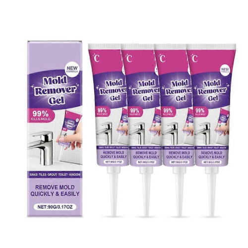 (4PCS) 2026~1-5x Mold Remover Gel for Bathroom Tile and Grout, Deep Penetration Easy Application, 1/2/3/4/5 Pack
