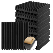 12 Pack 2" Thickened Acoustic Foam Sound Proofing Panels, Self Adhesive Soundproofing Panels Sound Absorption