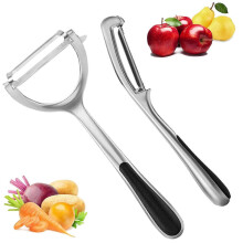 Potato Vegetable Peeler for Kitchen - Premium Stainless Steel Y Shape Swivel Peelers for Potato, Carrot, Fruit