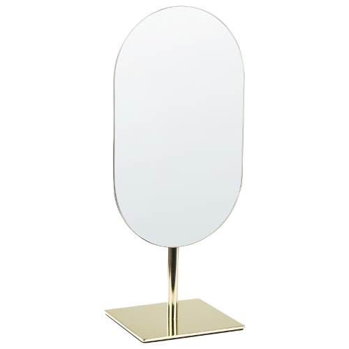 Beliani Makeup Mirror CANTAL Gold 1