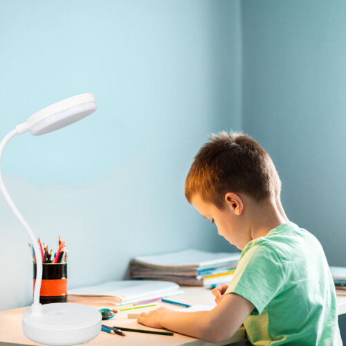 3 Color Modes Stepless Dimming USB Table Lamp for Reading & Study 1