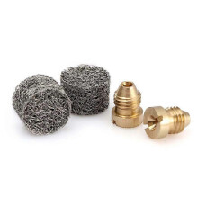 Foam Cannon Orifice Nozzle Tips, Threaded Nozzles and Foam Gun Mesh Filter Accessories for Snow Foam Lance4pcsBrass