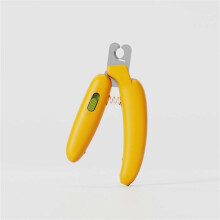 (Without lights,yellow)Pet Anti-Bleeding Nail Clippers for Beginners Splashproof Nail Grinder with Led