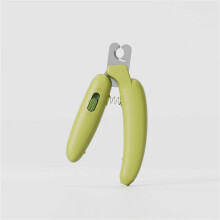 (Without lights,green)Pet Anti-Bleeding Nail Clippers for Beginners Splashproof Nail Grinder with Led