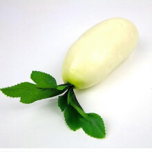 (White radish) 3Pcs Artificial Fake Faux Vegetables Decor Children Teaching Props