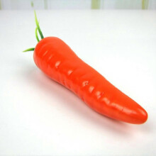 (Carrot) 3Pcs Artificial Fake Faux Vegetables Decor Children Teaching Props