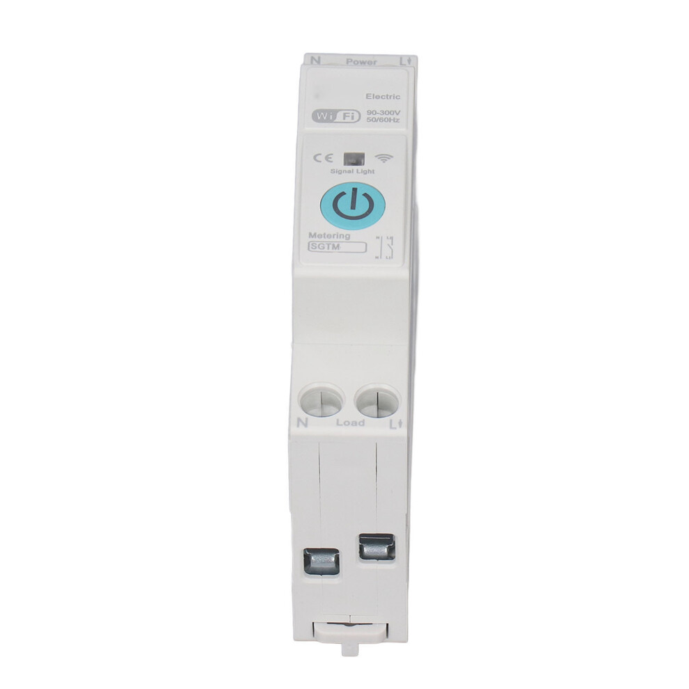 Wifi Smart Circuit Breaker 25A, 90-300V, Din Rail Mount, Ip20 9441393373028
