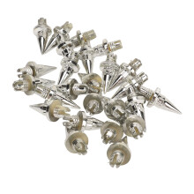 25Pcs Silver Wheel Rim Rivet Nut Set for Plastic Faux Rivets Easy Install