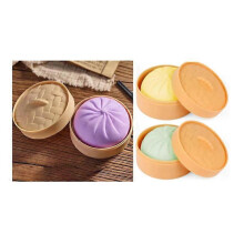 (3PCS)25-26 Giant Dumpling Squishy Stress Relief Toy with Glitter, Jumbo Fidget for Adults and Kids