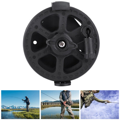 Split Type Underwater Wooden Speargun Reel 100mm, 170g Black 2