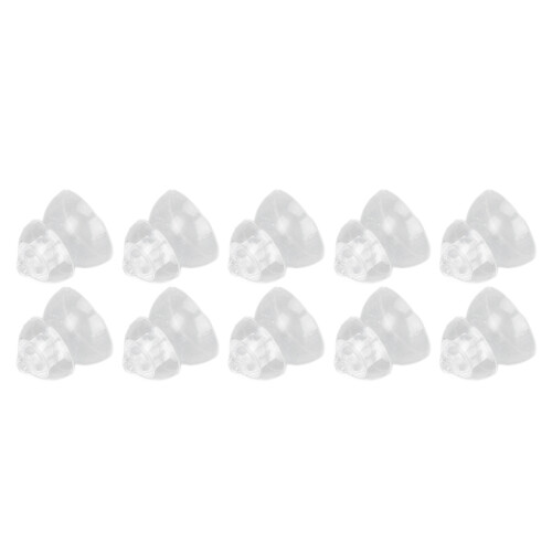 10 Pcs Silicone Sound Amplifier Tips 8mm Anti-Static Closed Dome 1
