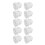 10 Pcs Silicone Sound Amplifier Tips 8mm Anti-Static Closed Dome 3