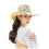 (khaki)Hollow Crochet Large Brim Summer Outing Essential Beach Hat Women 1