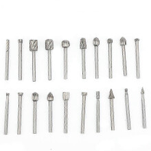 20pcs High Speed Steel Rotary Drilling Files Drill Bits Tool for Polishing Craft Carving