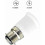 10pcs white PBT material high temperature resistant b22 bayonet to e27 screw socket adapter 4