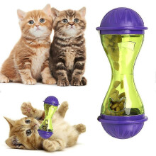 Dog Feeder Plastic Funny Pet Food Dispenser Treat Ball Puppy Leakage Food Toy2pcs