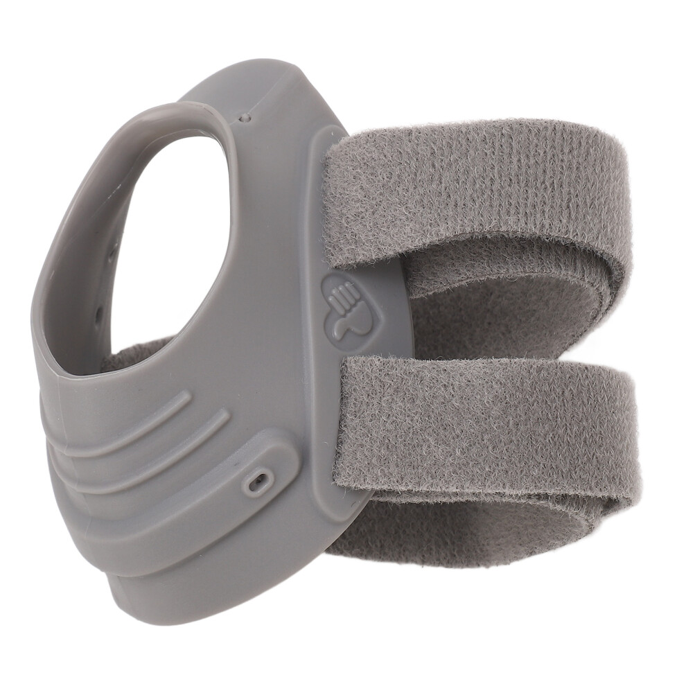 Grey Breathable Tpe Nylon Thumb Brace Support For Joint Tendonitis L