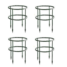 4 Pack Plant Support Stakes,Half Round Plant Support,Plant Support Cages for Peony,Tomato,Flower Po