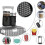 (Grey) 2PCS Luggage Travel Cup Holder Organiser For Rolling Luggage Handle 1