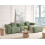 Beliani Corner Sofa 3 Seater DOLVA Chenille Dark Green Left Hand 2