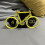 Vintage Bike Shape Flip Clock – Retro Mechanical Timer, Yellow 1