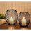 (M) Matte Black Metal Wire Candle Holder 2
