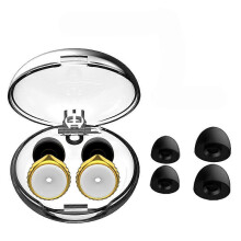 (H) Resin Earplugs Noise Cancelling Earplug for Concerts Sound Filter Ear Plug Waterproof Swimming Ear Plugs Security Protection