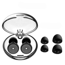 (A) Resin Earplugs Noise Cancelling Earplug for Concerts Sound Filter Ear Plug Waterproof Swimming Ear Plugs Security Protection