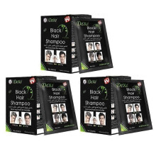 (3PCS)1/2/3PCS Dexe Black Hair Shampoo 5-Min Instant Hair Dye for Men Women Black Color