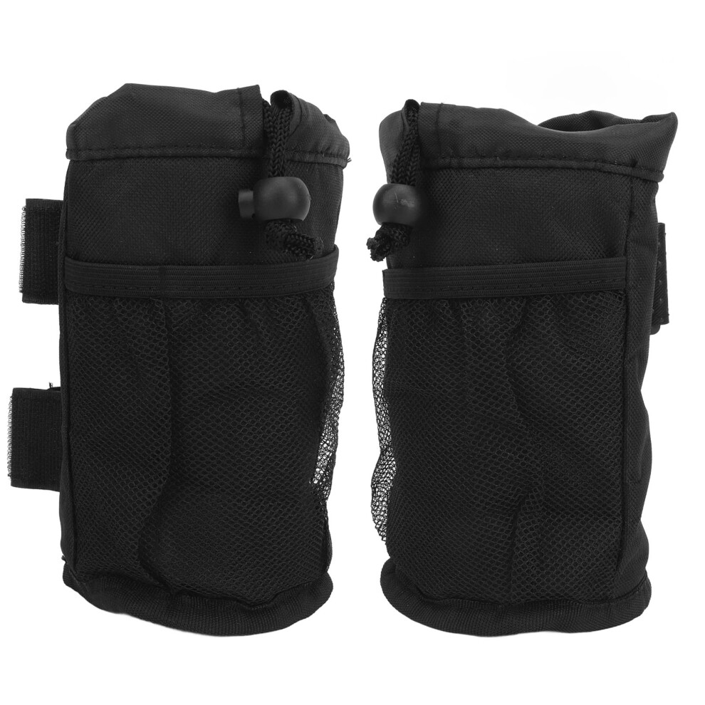 2 Pack Roll Bar Cup Holders 600D Oxford Nylon for Wheelchair UTV Scooter Boat