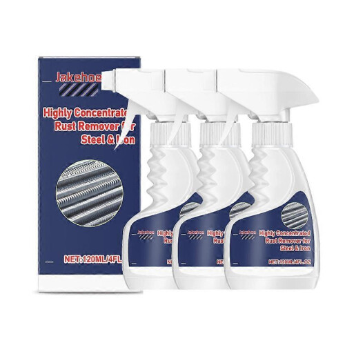 (3PCS) 2026!!1-5x Highly Concentrated Rust Remover For Steel And Iron 120ml