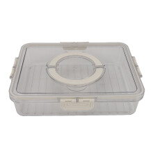 Sealed PET Fruit & Vegetable Storage Box 31x24x7cm Kitchen Organizer