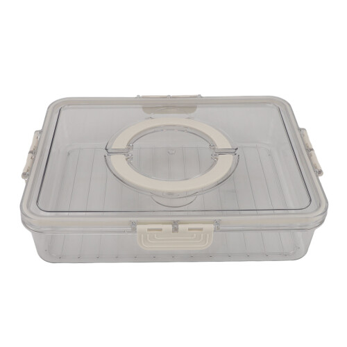 Sealed PET Fruit & Vegetable Storage Box 31x24x7cm Kitchen Organizer