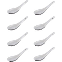 (2pcs) Exquisite long hperdle of bone China used in hotels and restaurants small spoon to drink soup spoon wholesale