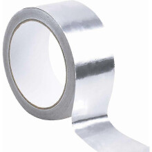 Ruban de feuille d'aluminium argent - 1mm X 50mm X 20m, ruban d'tanchit tanche, ruban de renforcement rsistant aux tempratures leves pour les cond
