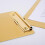 Metal Clipboard Writing Pad File Folders Document Holder Desk Storage School1pcs,gold) 2