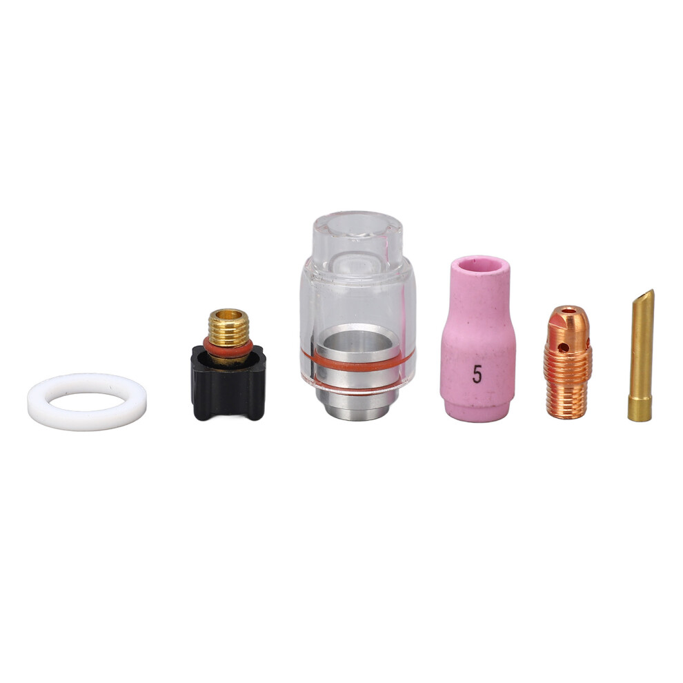 6Pcs Tig Torch Nozzle Gas Lens 2.4Mm Anti Crack Kit For Wp-9/20 4911393377418