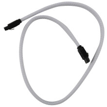 50CM SATA 3.0 III SATA3 7pin Data Cable 6Gb/s SSD Cables(White)