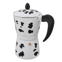 6 Cup Aluminum Moka Pot Coffee Maker 300ML for Home Travel & Camping Brewing
