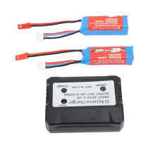 7.4V 400mAh 2S LiPo Battery, JST Charger for K989