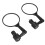 Round Bicycle Handlebar Mirror 360 Rotatable ABS Convex Rear View 2