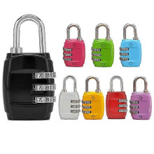 8 Pcs Cadenas Code, Cadenas Code Exterieur, Serrure  Combinaison  3 Chiffres, Cadenas  Code, Code de Verrouillage Voyage, Cadenas Valise, Cadenas