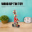 Duck On Bike Tin Toy Clockwork Wind-Up Handmade 4