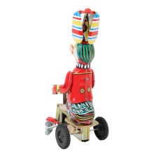 Delicate Handcrafted Duck on Bike Tin Collectible
