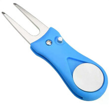 (Style F) Golf Divot Repair Tool With Ball Marker Pitch Mark Fork Golf Pitchfork  Golf Divot Repair Switchblade Tool