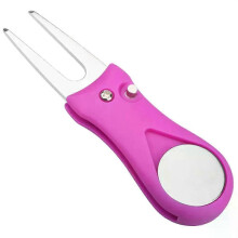 (Style D) Golf Divot Repair Tool With Ball Marker Pitch Mark Fork Golf Pitchfork  Golf Divot Repair Switchblade Tool