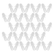 Silicone Ear Plugs Noise Reduction for Ear Protection 50Pairs Reusable Transparent